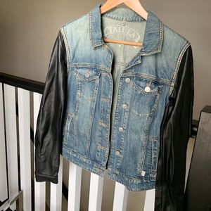 Denim and Faux Leather Talula Jacket